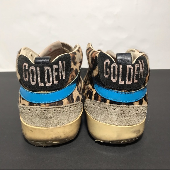 Golden Goose Mid Star Leopard Print Sneakers - Picture 4 of 15